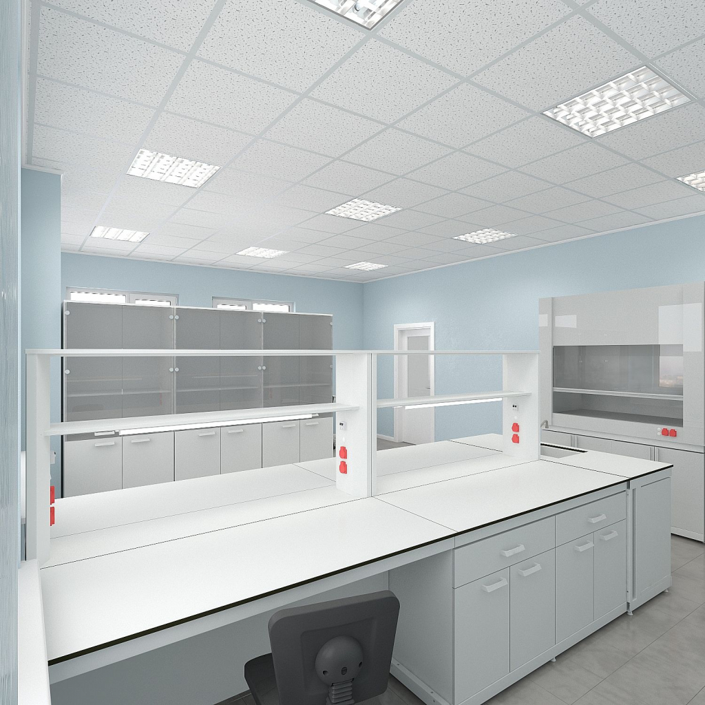 Лаборатория с вытяжным шкафом Лаборатория с вытяжным шкафом