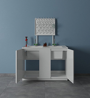 Мойки лабораторные химические - открытые дверцы